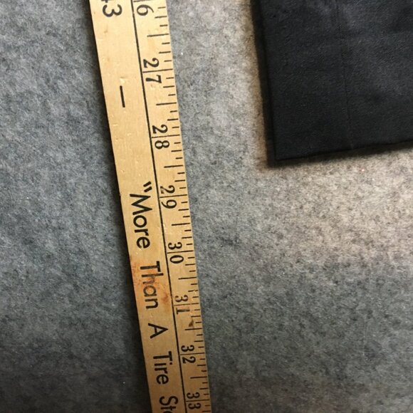 ETCETERA Dress Pants 12 Wool Blend Mid Rise Wide Leg Coot Solid Black Career - Picture 8 of 12